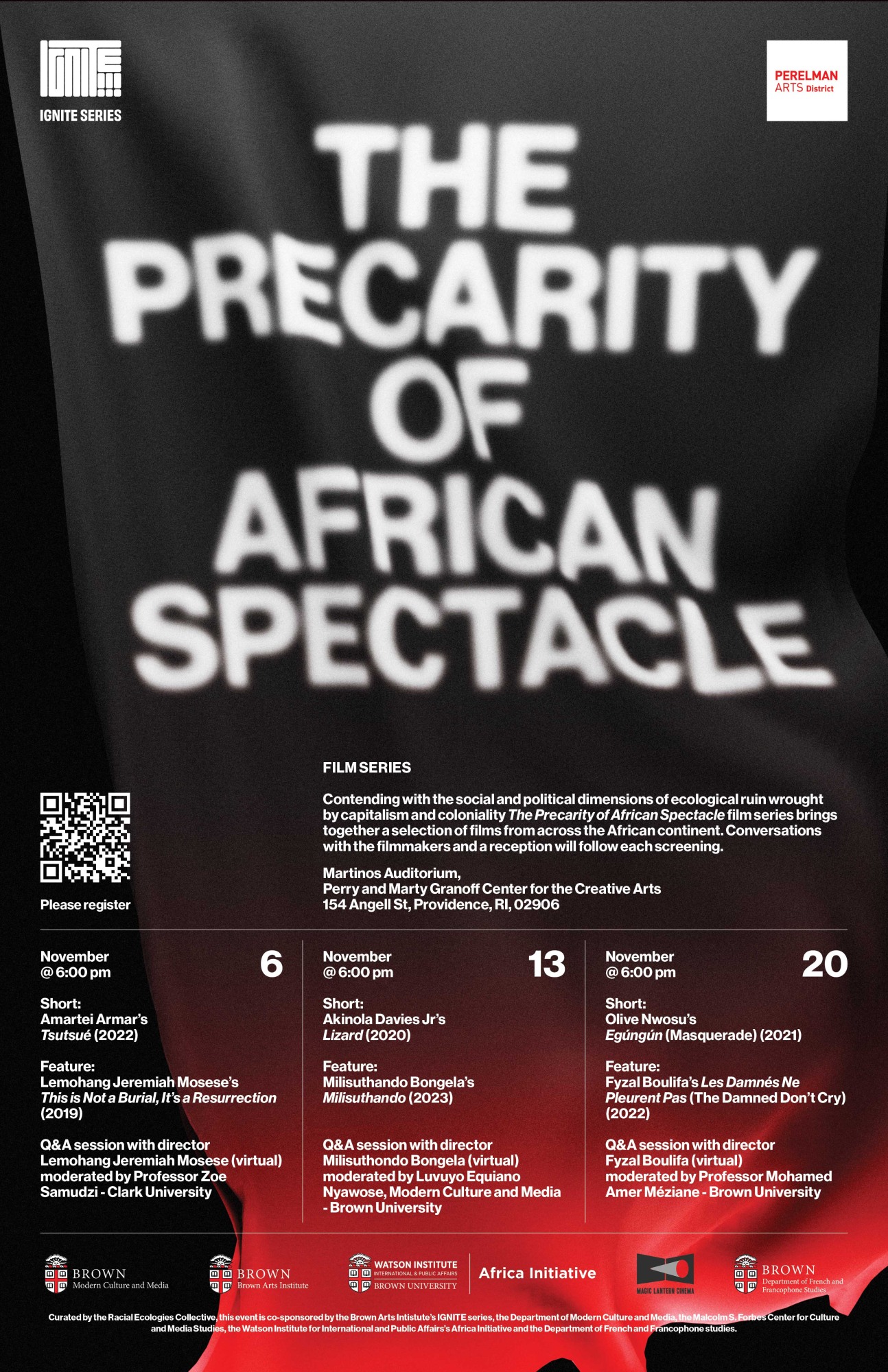 Precarity of African Spectacle poster