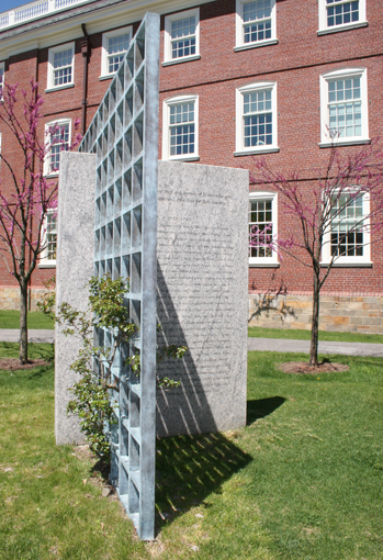 side view of Richard Fleischner War Memorial