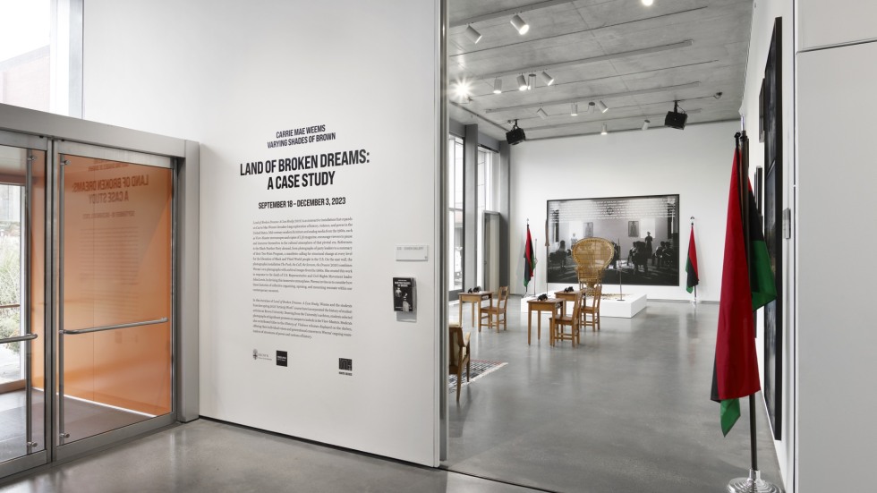 Installation view, Carrie Mae Weems: Varying Shades of Brown, David Winton Bell Gallery, Brown Arts Institute, Brown University, September 19 – December 3, 2023. Photo by Julia Featheringill.