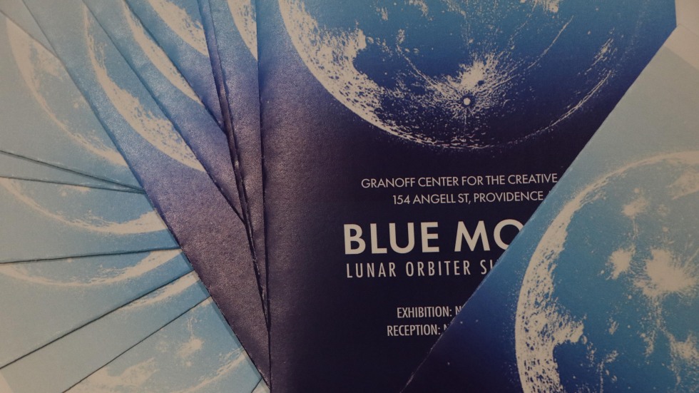 blue moon exhibition brochures