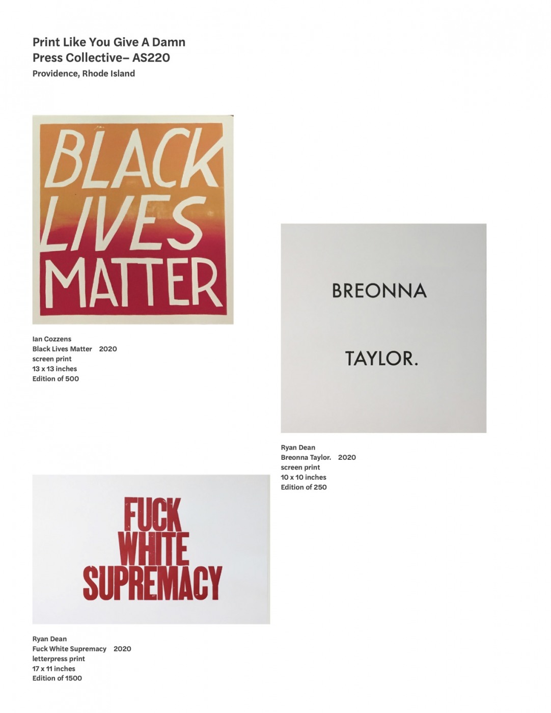 Black Lives Matter Poster